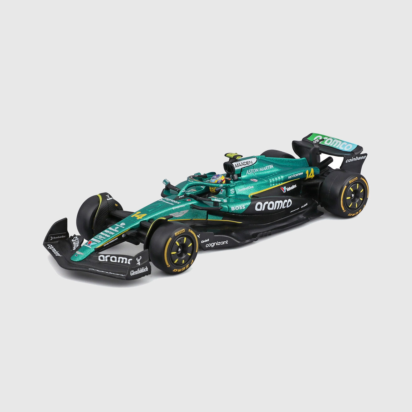 Aston Martin F1 Team Fernando Alonso AMR25 1:43 Scale Model