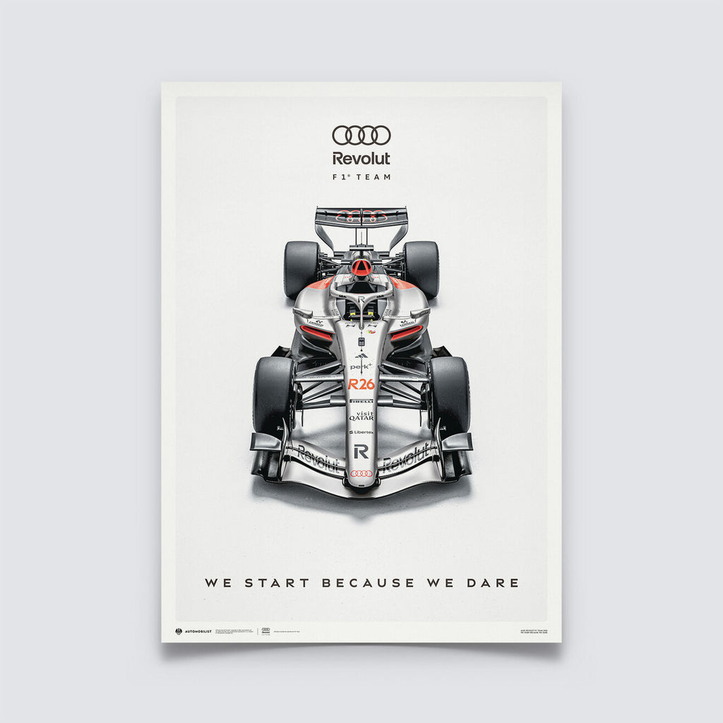 Audi F1 Team 2026 FW R26 Official Poster