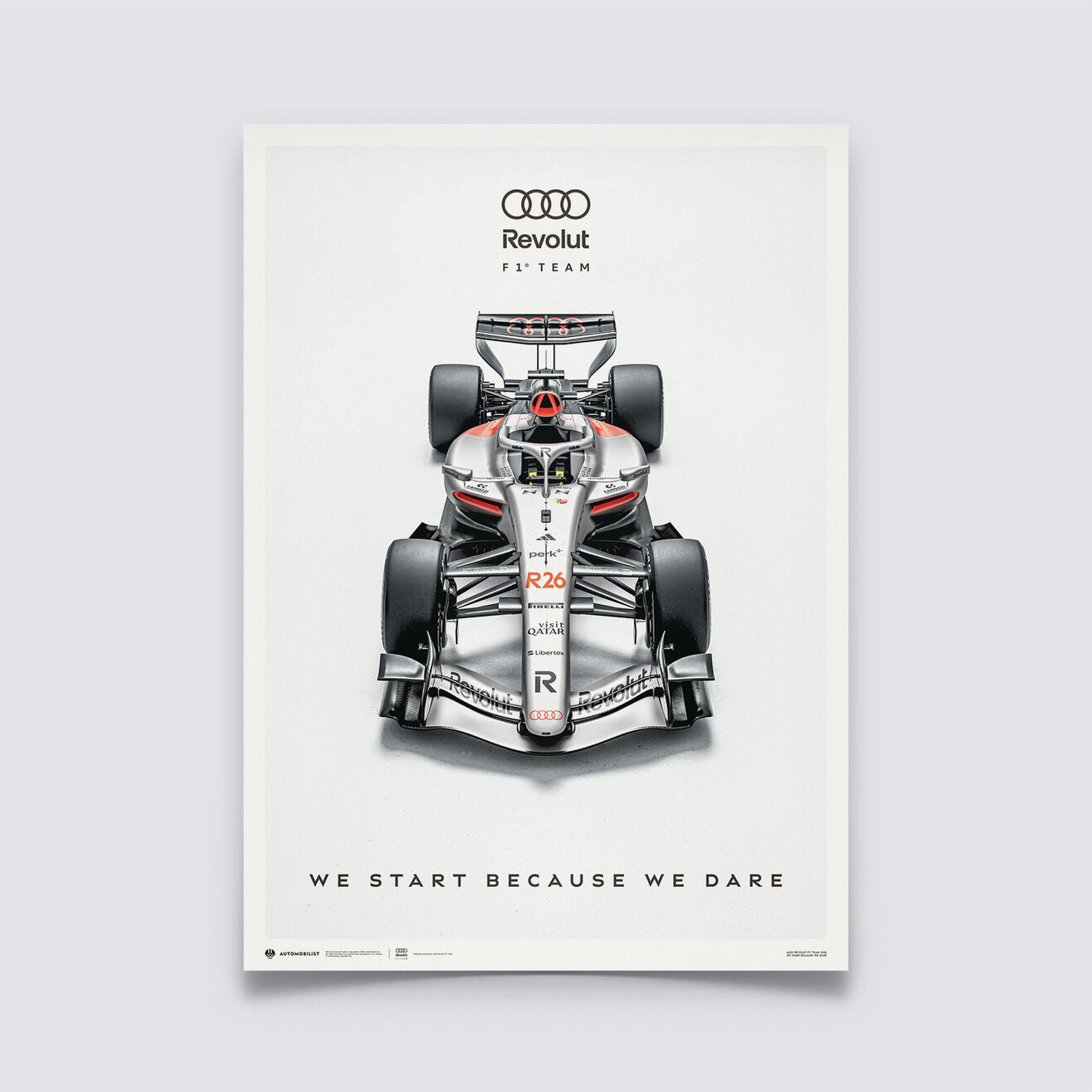 Audi F1 Team 2026 FW R26 Official Poster