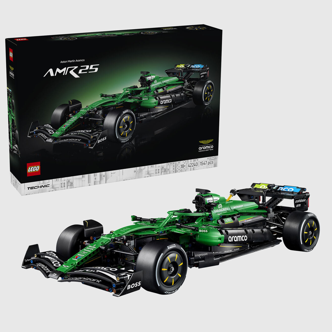 Aston Martin F1 Team LEGO Technic Aston Martin Aramco AMR25 F1 Car